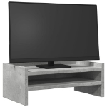 Supporto Monitor Grigio Cemento 42x24x16 cm Legno Multistrato