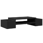 Supporto Monitor con Contenitore Nero 70x27x15 cm Truciolato