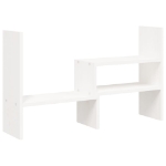 Supporto Monitor Bianco (39-72)x17x43 cm Legno Massello di Pino