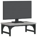 Supporto per Monitor Grigio Sonoma 37x23x14cm Legno Multistrato