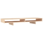 Supporto per Monitor 100x27x14 cm in Legno Massello di Pino