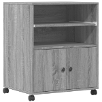 Supporto per Stampante con Ruote Grigio Sonoma 60x48x74 cm