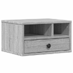 Supporto Stampante Grigio Sonoma 40x32x22,5cm Legno Multistrato