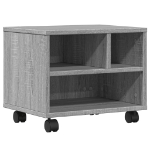 Supporto per Stampante con Ruote Grigio Sonoma 41x32x34,5 cm