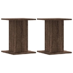 Supporti Altoparlanti 2 pz Marrone 30x30x40cm Legno Multistrato