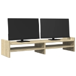 Supporto Monitor Rovere Sonoma 100x27x20 cm Legno Multistrato