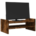 Supporto per Monitor Rovere Fumo 50x27x20 cm in Truciolato