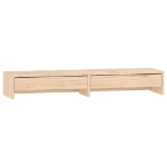 Supporto per Monitor 100x27x15cm in Legno Massello di Pino