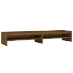 Supporto per Monitor ambra 100x24x16 cm Legno Massello di Pino