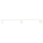 Supporto per Monitor Bianco 100x27x10 cm Legno Massello di Pino