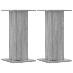 Supporti Altoparlanti 2 pz Grigio 30x30x40 cm in Multistrato