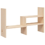 Supporto per Monitor (39-72)x17x43 cm in Legno Massello di Pino