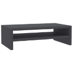 Supporto per Monitor Grigio 42x24x13 cm in Legno Multistrato