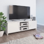 Mobile Porta TV Bianco 120x30x37,5 cm in Legno Multistrato