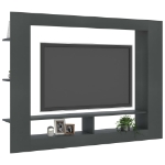 Mobile Porta TV Grigio 152x22x113 cm in Legno Multistrato