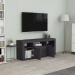 Mobile Porta TV Grigio 120x30x50 cm in Legno Multistrato