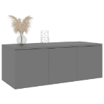 Mobile Porta TV Grigio 80x34x30 cm in Legno Multistrato