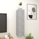 Mobili Porta TV a Parete 4pz Grigio Cemento 30,5x30x30 cm