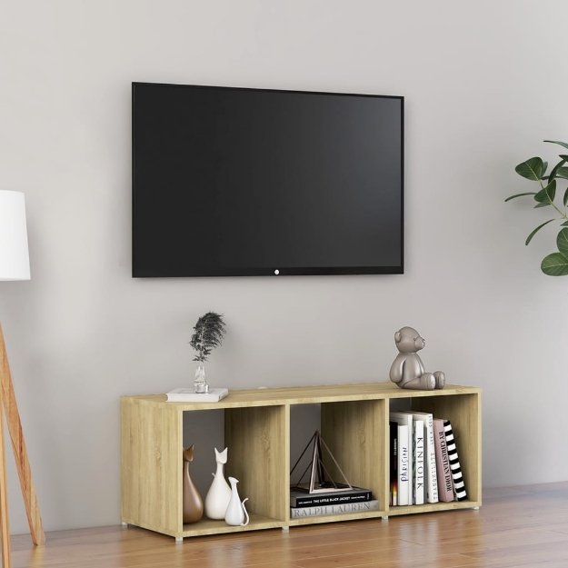 Mobile Porta TV Rovere Sonoma 107x35x37 cm in Legno Multistrato