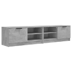 Mobili TV 2 pz Grigio Cemento 80x35x36,5cm in Legno Multistrato