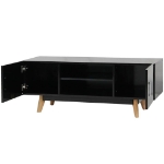 Mobile TV Lucido Nero 120x40x46 cm in MDF