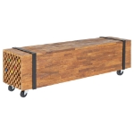 Mobile Porta TV 110x30x32,5 cm in Legno Massello di Teak