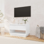 Mobile Porta TV Bianco Lucido 70x41x44 cm in Truciolato