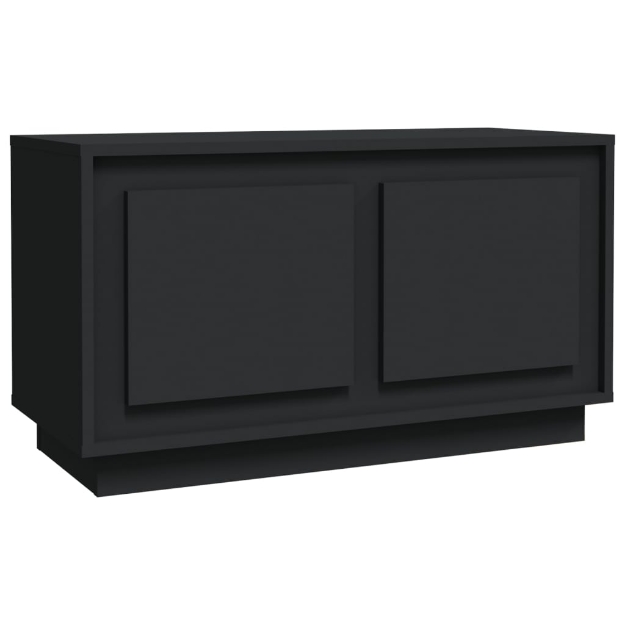 Mobile Porta TV Nero 80x35x45 cm in Legno Multistrato