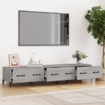 Mobile TV Grigio Sonoma 150x34,5x30 cm in Legno Multistrato