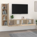 Set di Mobili Porta TV 4 pz Rovere Sonoma in Legno Multistrato