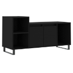 Mobile Porta TV Nero 100x35x55 cm in Legno Multistrato