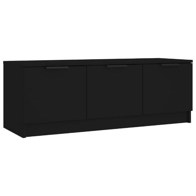 Mobile Porta TV Nero 102x35x36,5 cm in Legno Multistrato