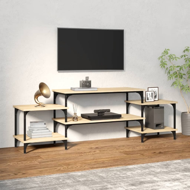 Mobile Porta TV Rovere Sonoma 157x35x52 cm in Legno Multistrato