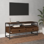 Mobile Porta TV Rovere Marrone 100x35x45cm in Legno Multistrato