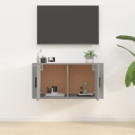 Mobile Porta TV a Parete grigio sonoma 80x34,5x40 cm