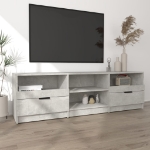 Mobile per TV Grigio Cemento 150x33,5x45cm Legno Ingegnerizzato