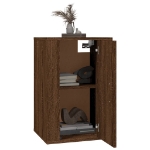 Mobile Porta TV a Parete Rovere Marrone 40x34,5x60 cm