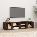 Mobili TV 2pz Rovere Marrone 80x31,5x36 cm in Legno Multistrato