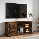 Mobile Porta TV Rovere Fumo 102x35,5x47,5 cm Legno Multistrato