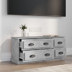 Mobile Porta TV Grigio Cemento 100x35,5x45cm Legno Multistrato