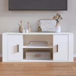 Mobile Porta TV Bianco 100x35x40 cm in Legno Multistrato