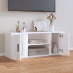 Mobile Porta TV Bianco 100x35x40 cm in Legno Multistrato