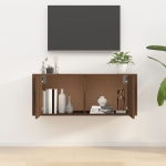 Mobile Porta TV a Parete rovere marrone 100x34,5x40 cm