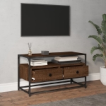 Mobile Porta TV Rovere Marrone 80x35x45 cm in Legno Multistrato