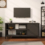 Mobile Porta TV Nero 100x40x45 cm in Legno Multistrato