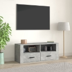 Mobile per TV Grigio Cemento 100x35x40 cm Legno Multistrato