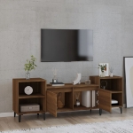 Mobile TV Rovere Marrone 160x35x55 cm in Legno Multistrato