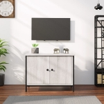 Mobile TV con Ante Grigio Sonoma 60x35x45 cm Legno Multistrato