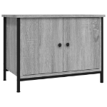 Mobile TV con Ante Grigio Sonoma 60x35x45 cm Legno Multistrato