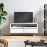 Mobile Porta TV Bianco 100x34,5x44,5 cm in Legno Multistrato